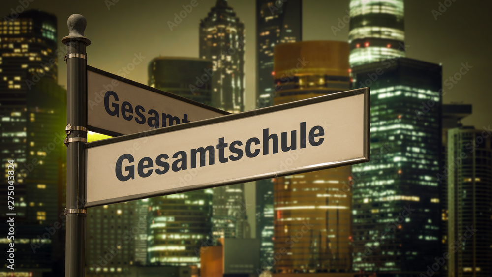 Obraz premium Schild 373 - Gesamtschule