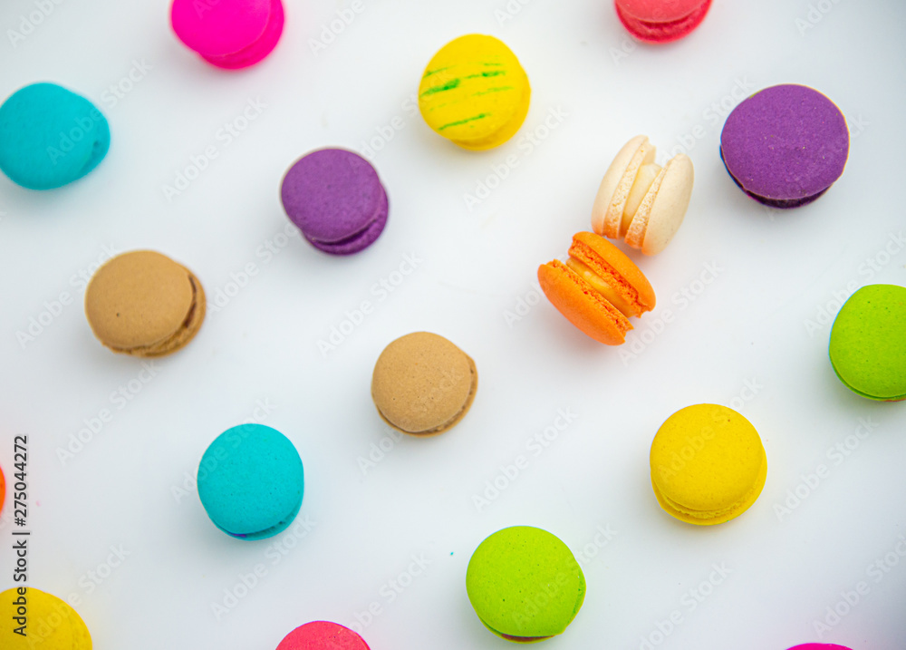 A french sweet delicacy, macaroons variety closeup.macaroon colourful texture. A french sweet delicacy, macaroons variety closeup.macaroon colourful texture.