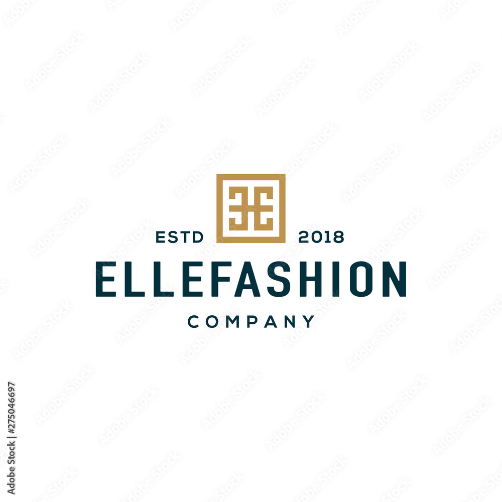 Monogram E logo design concept. Universal E logo. Suitable for fashion logo.