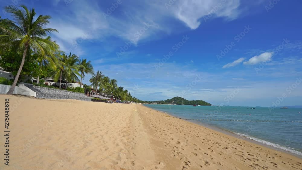 Beautiful serene beach on quiet tropical island Beautiful serene beach on quiet tropical island