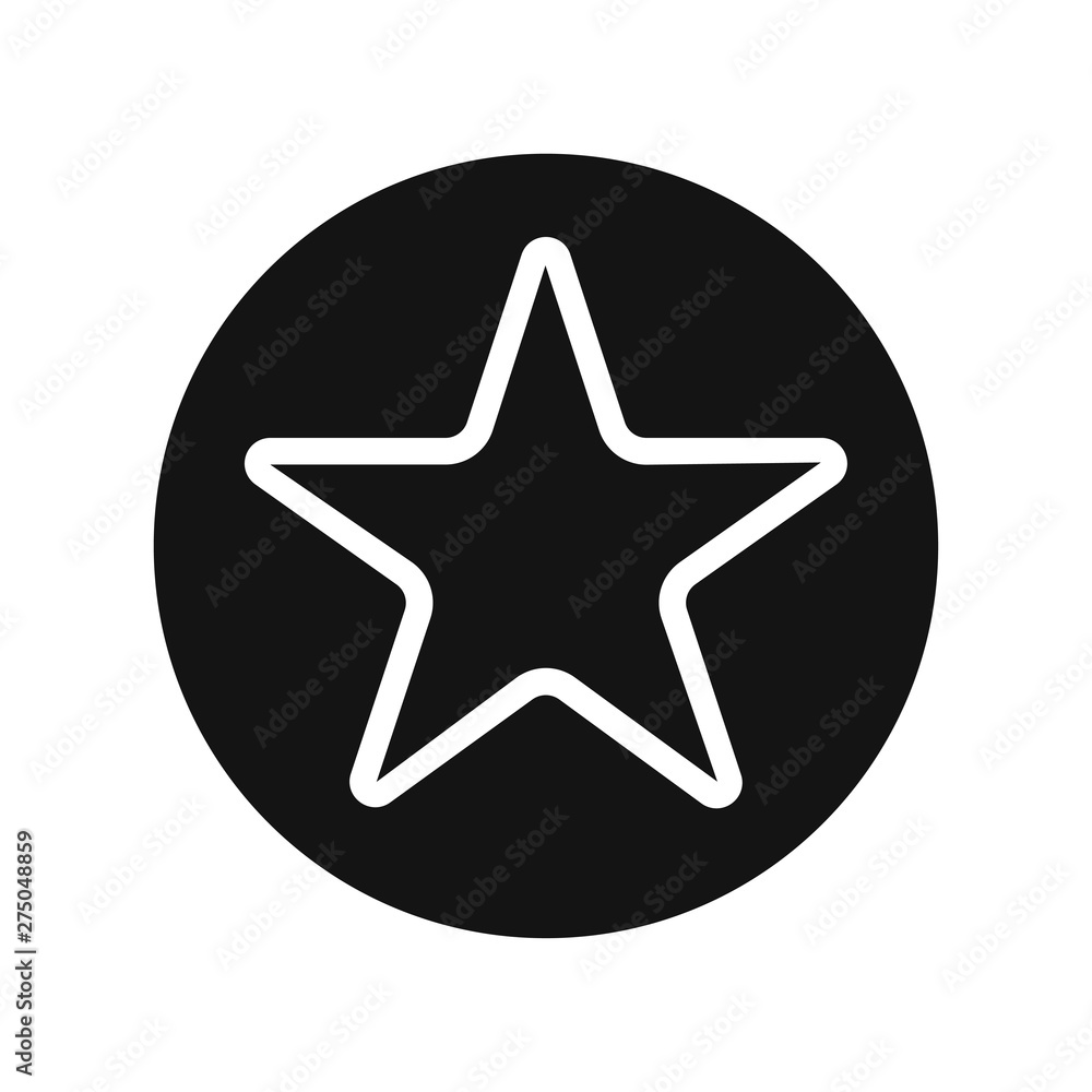Star icon. Flat icon star symbol Vector Logo Template for design Star icon. Flat icon star symbol Vector Logo Template for design