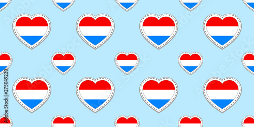 Free Download Luxembourg flags background. Vector stickers. Love hearts symbols. Grand Duchy of Luxembourg flag seamless pattern. Good choice for travel, geographic, elements. patriotic wallpaper. - GFXLoad