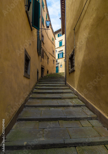 Cortona (Italy) - The awesome historical center of the medieval and renaissance city on the hill, Tuscany region, province of Arezzo, during the spring © ValerioMei