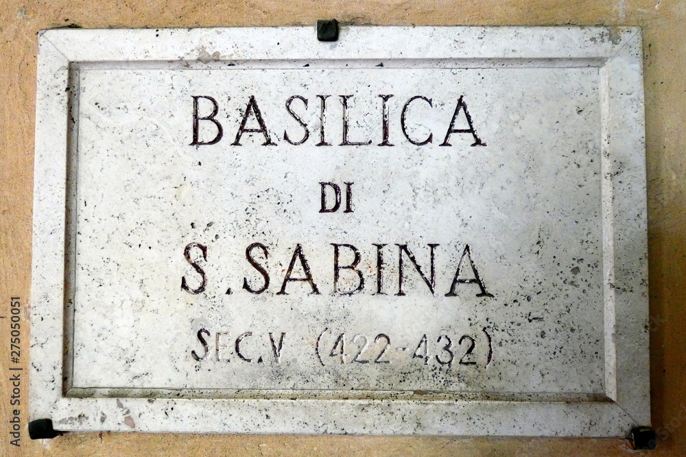 basilica di santa sabina all'aventino,roma,italia. basilica di santa sabina all'aventino,roma,italia.