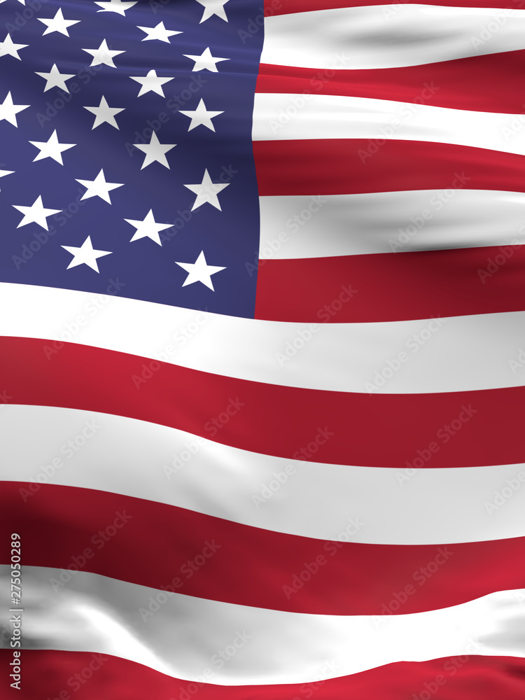 Fototapeta premium Waving flag of the United States of America