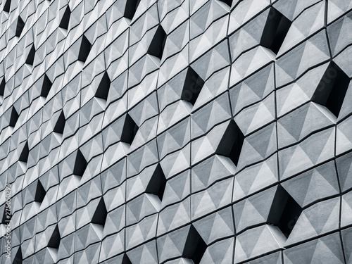 Wall Geometric Pattern design Modern building Architecture details