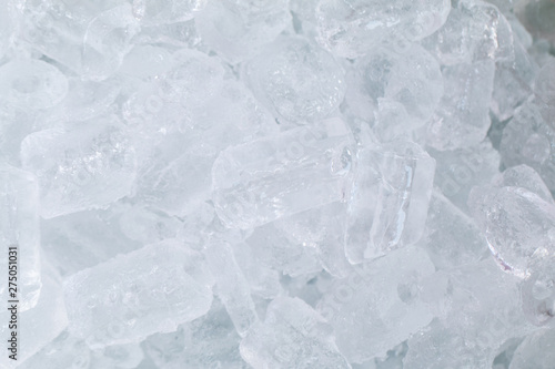 Closeup view of frozen ice