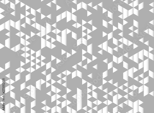 Abstract triangles pattern modern design gray and white decoration background. illustration vector eps10