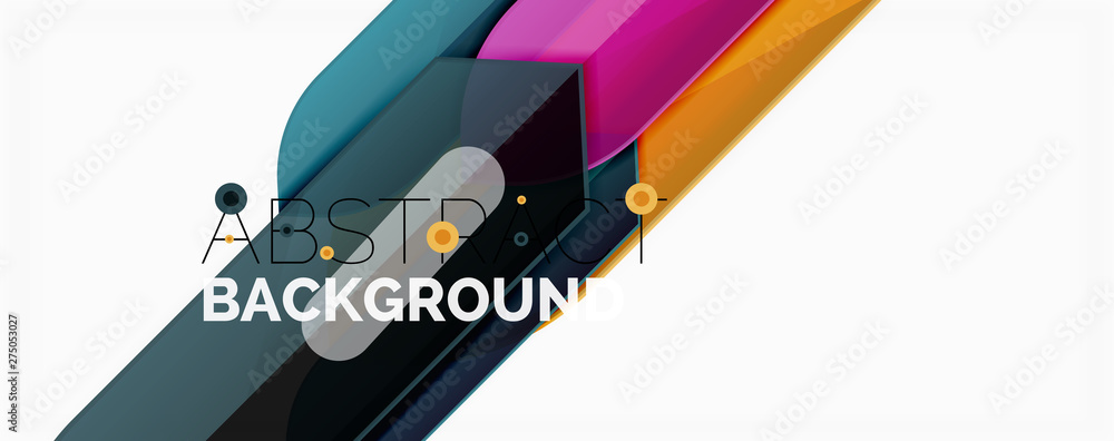 Geometric abstract background. Dynamic shapes composition Geometric abstract background. Dynamic shapes composition