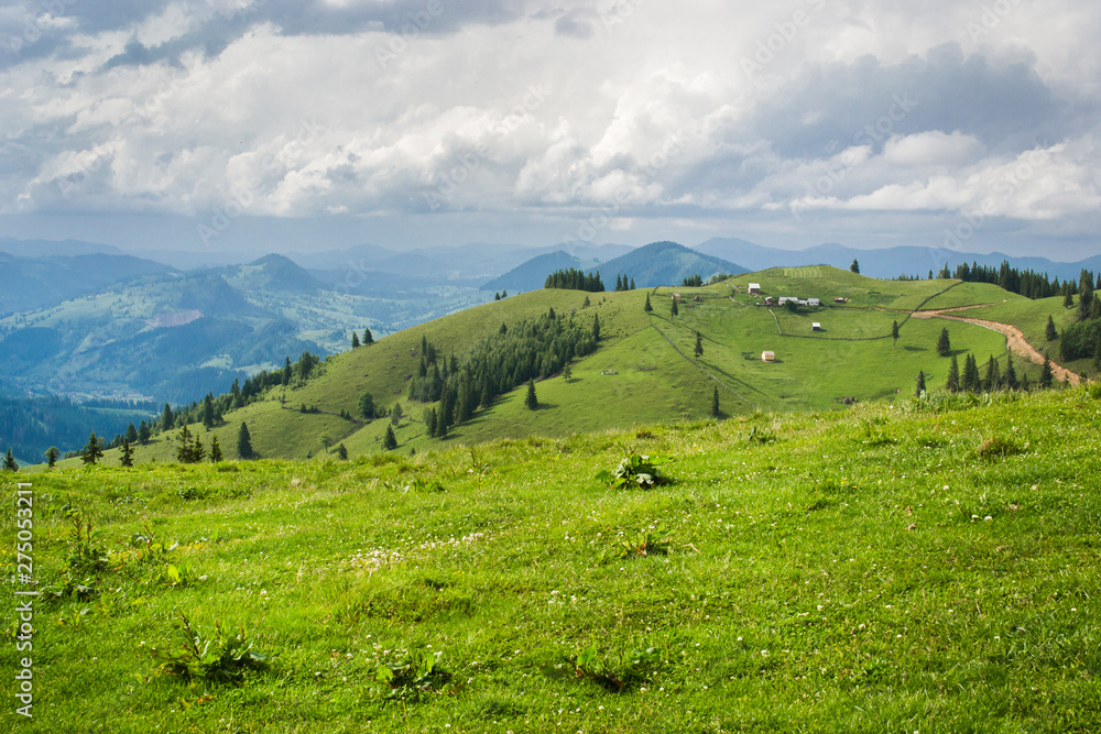 alpine landscape in the Romanian Carpathians