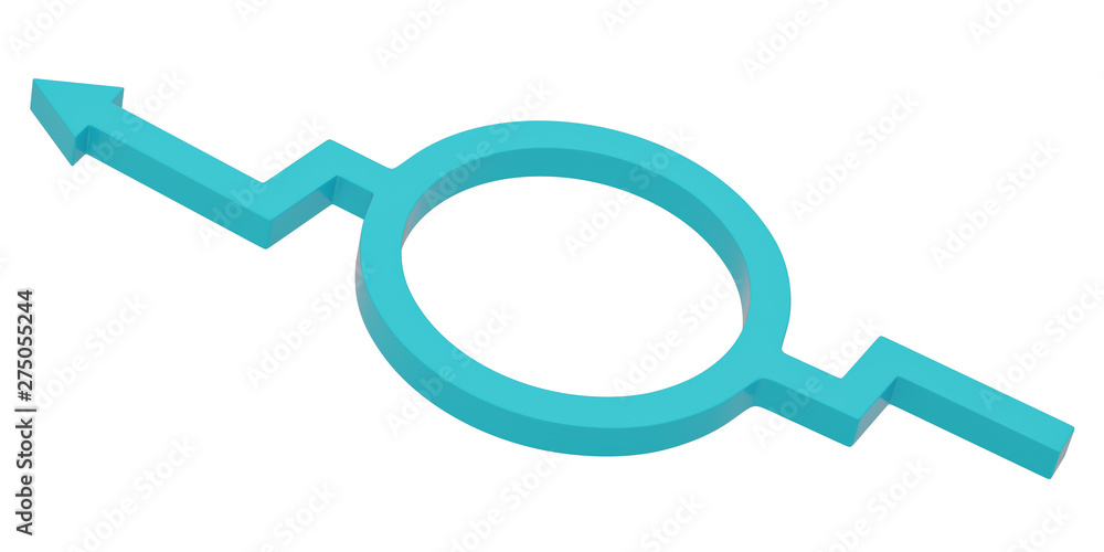 Creative 3D arrow isolated on white background 3D illustration. Creative 3D arrow isolated on white background 3D illustration.