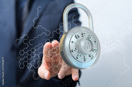 security data code digital in hand