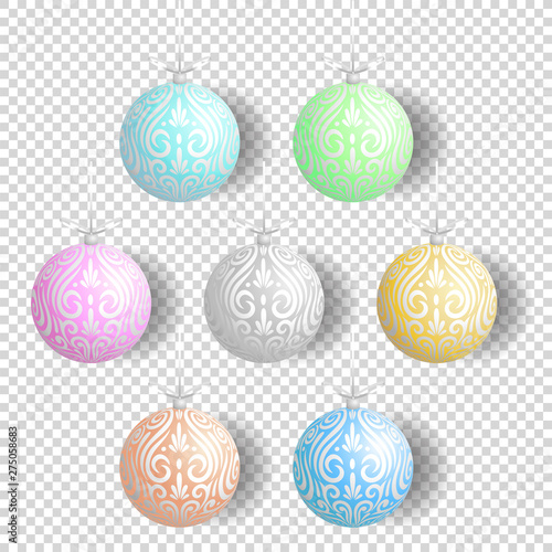 Maori koru colored frosted xmas bauble decoration ball for Christmas tree banner