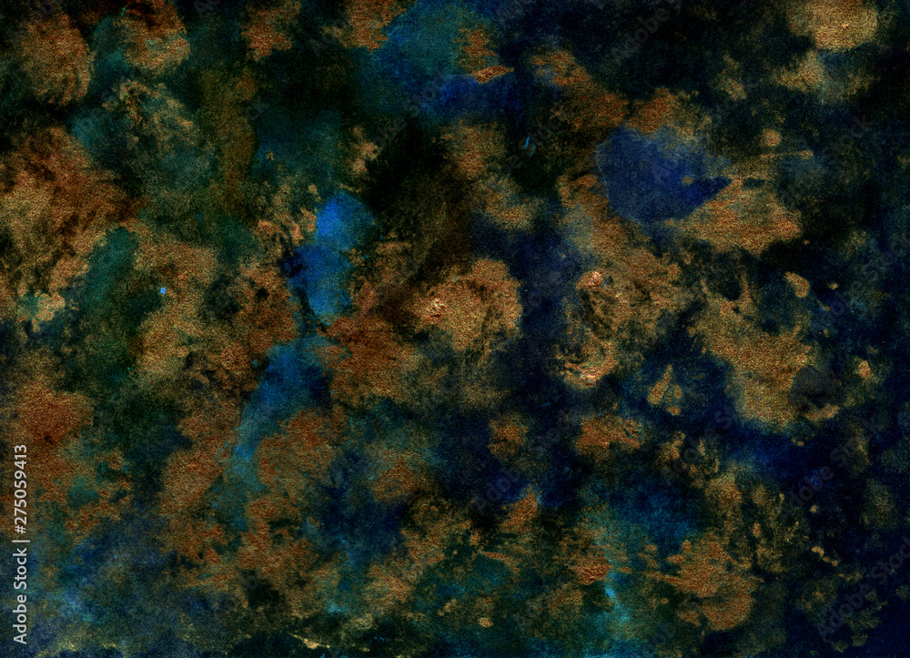 Abstract background, hand-painted texture, watercolor painting, splashes, drops of paint, paint smears. Design for backgrounds, wallpapers, covers and packaging. Abstract background, hand-painted texture, watercolor painting, splashes, drops of paint, paint smears. Design for backgrounds, wallpapers, covers and packaging.