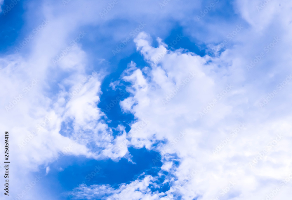 The white clouds in the sky background The white clouds in the sky background