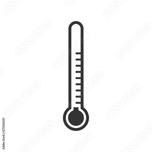 Temperature icon template black color editable. Medicine thermometer symbol style vector sign isolated on white background. Simple logo vector illustration for graphic and web design.
