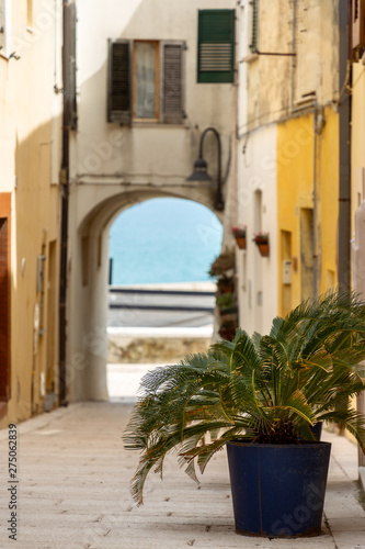 Street of Termoli city  Italy