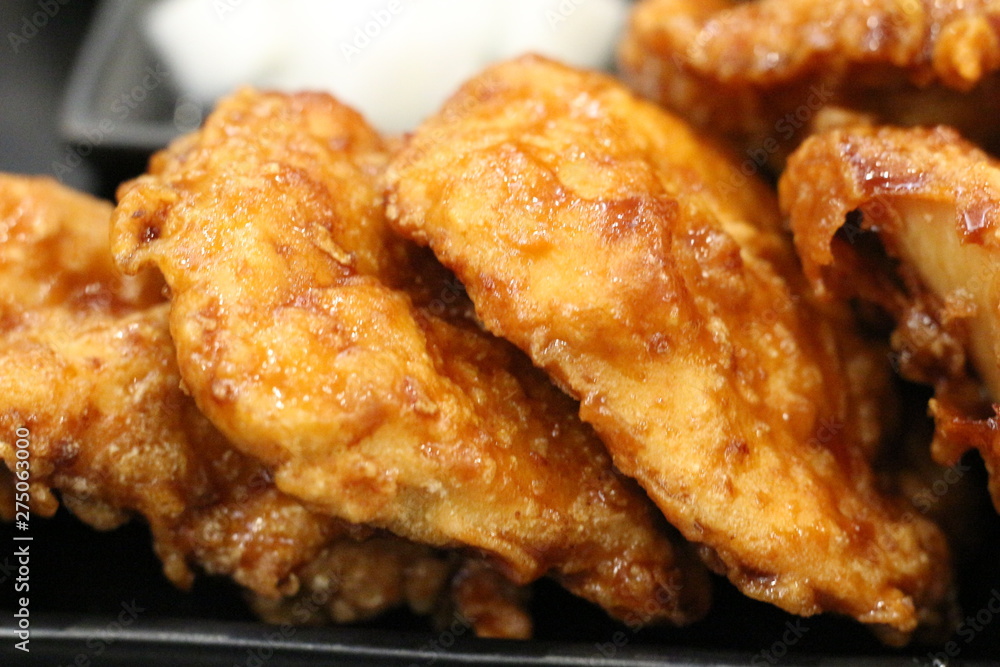 Deep fried chicken in Korean style Deep fried chicken in Korean style