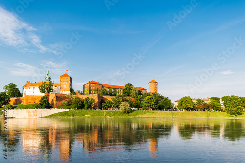   Wawel castle in Krakow, Poland, Europe.