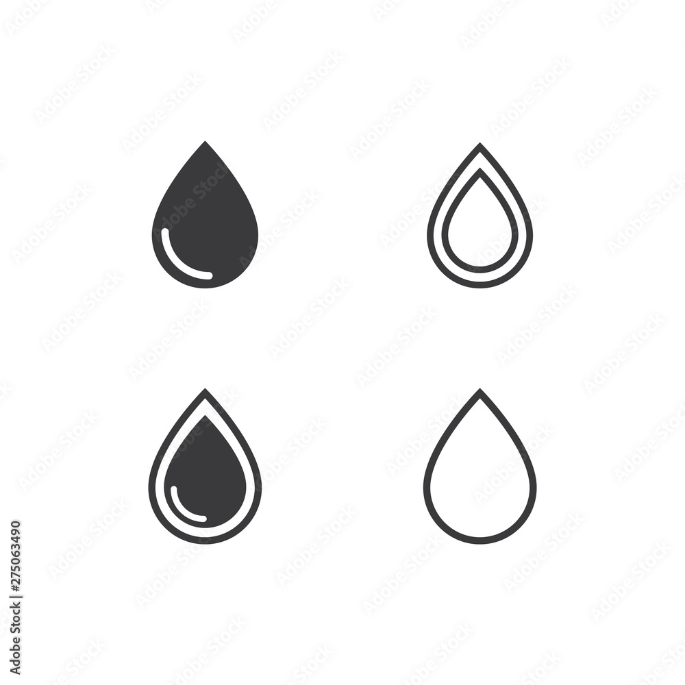 water drop Logo Template water drop Logo Template