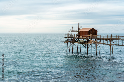 Traditional italian trabucco