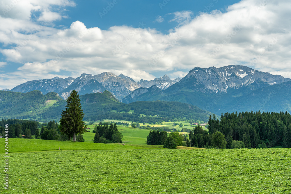 alps landscape panorama bavaria, germany