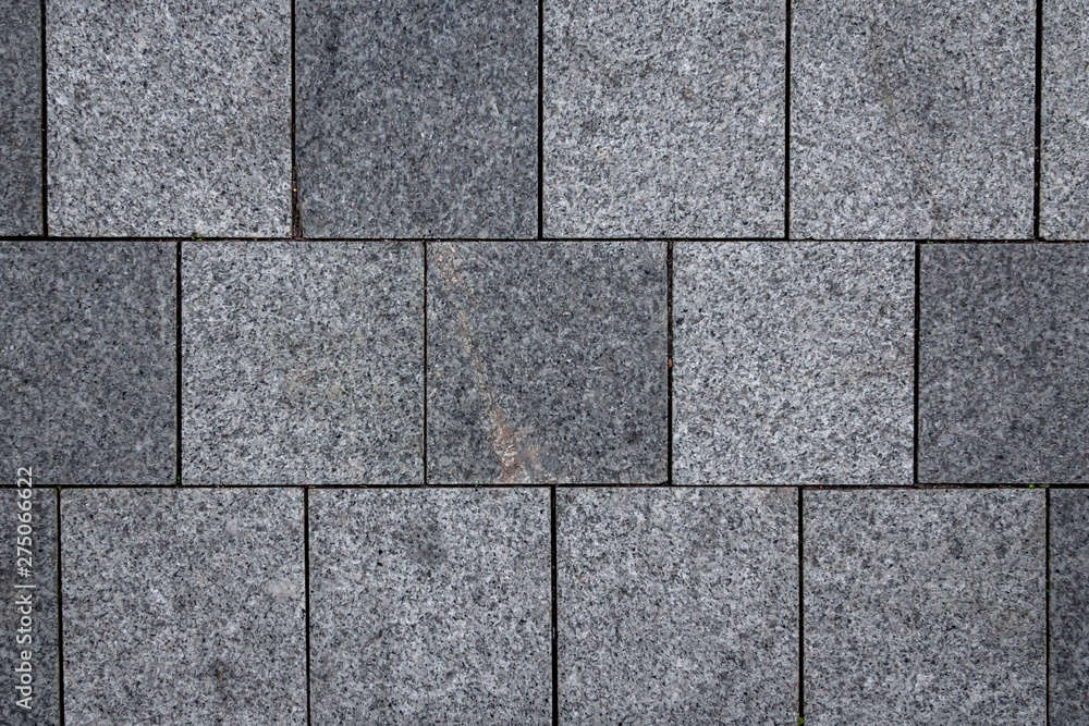 Naklejka premium Concrete tile texture. City pavement background. Abstract stone brick pattern. Street sidewalk texture.