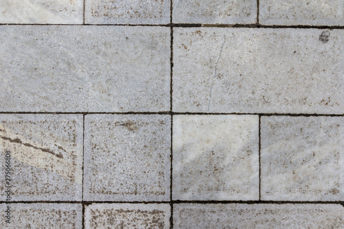 Concrete tile texture. City pavement background. Abstract stone brick pattern. Street sidewalk texture.