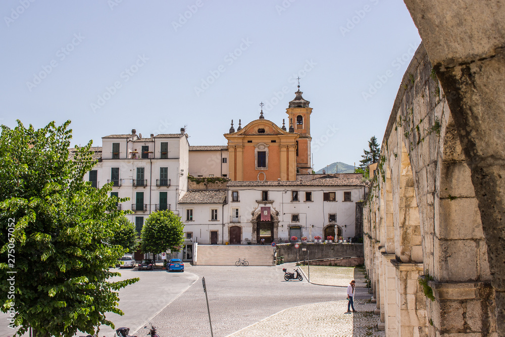 Piazza Giuseppe Garibaldi is the largest square in the city of Sulmona, Abruzzo