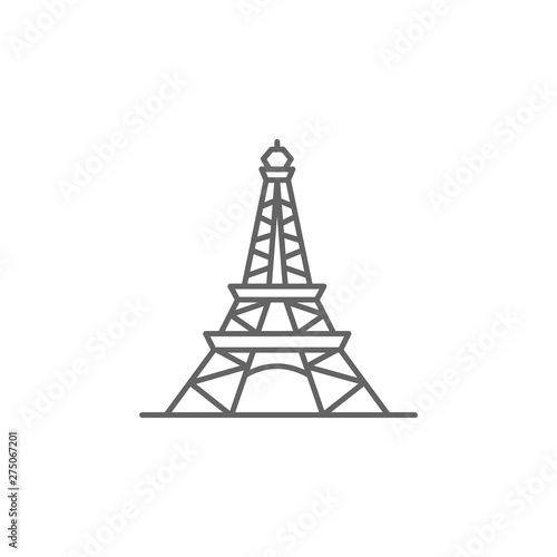 Eiffel  France  tower icon. Element of Paris icon. Thin line icon for website design and development  app development