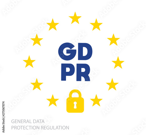 Symbol General Data Protection Regulation Banner Vector