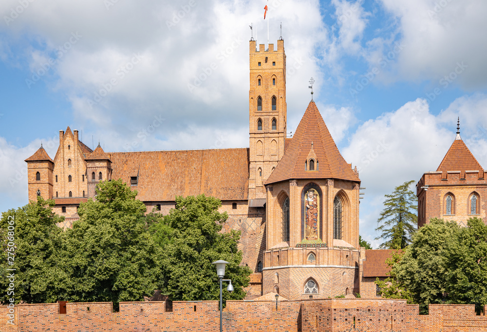 The biggest castle in the world in Malbork, Poland