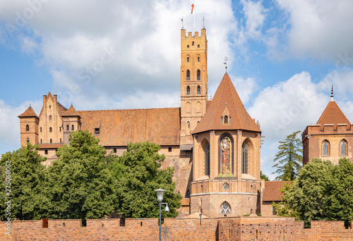 Obraz na płótnie The biggest castle in the world in Malbork, Poland w salonie
