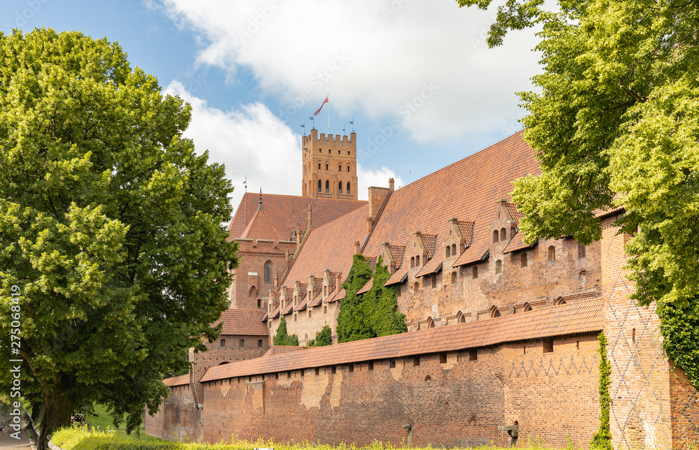 The biggest castle in the world in Malbork, Poland