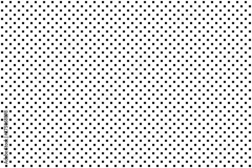Nahtloses Muster mit schwarzen Kästchen auf weißem Hintergrund