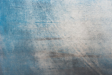 gray and blue background texture painted on artistic canvas 