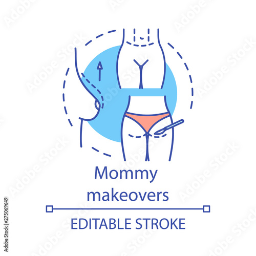 Mommy makeovers concept icon