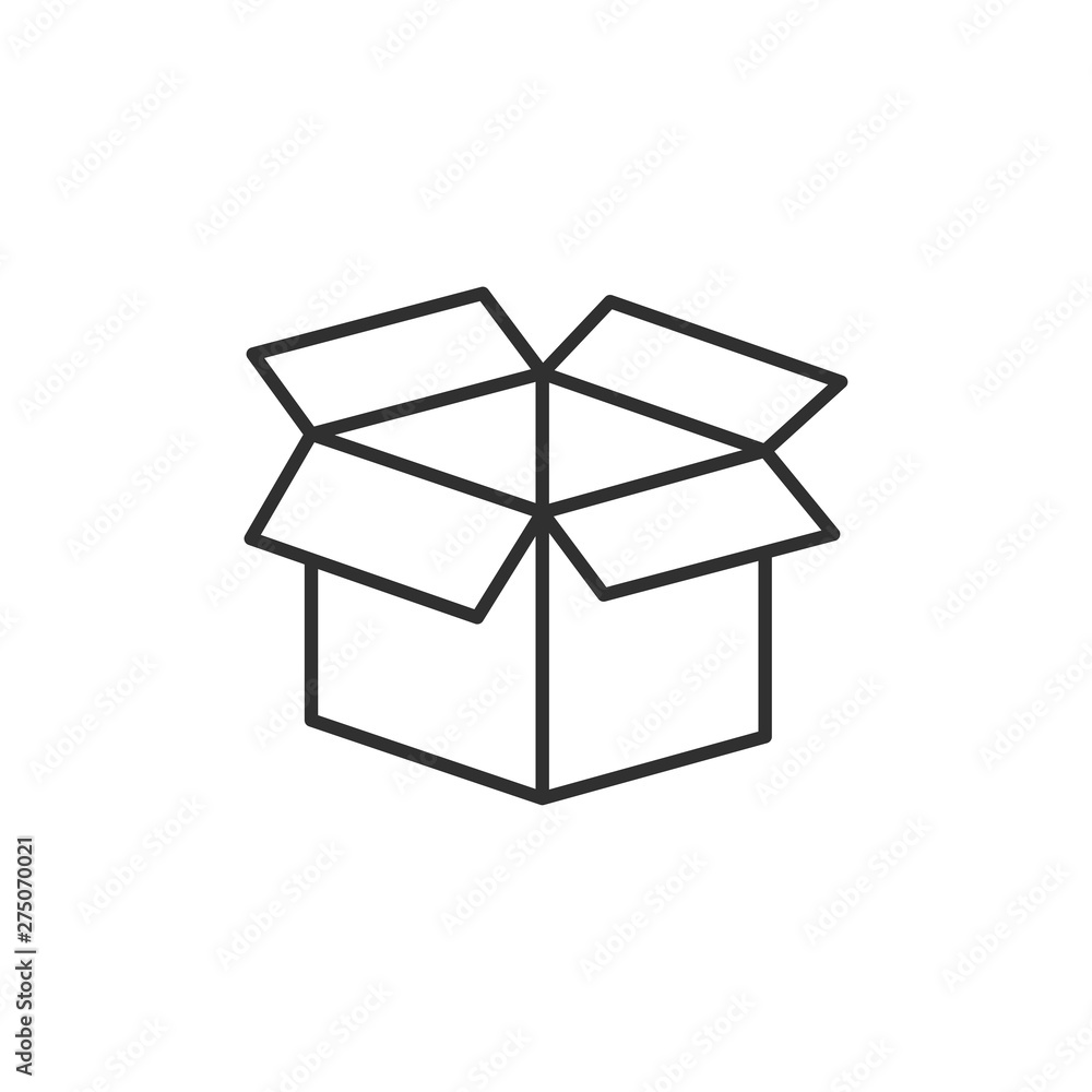 Box icon template black color editable. Box symbol style vector sign isolated on white background. Simple logo vector illustration for graphic and web design. Box icon template black color editable. Box symbol style vector sign isolated on white background. Simple logo vector illustration for graphic and web design.
