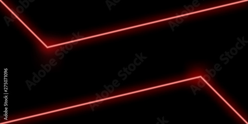 neon abstract line red background