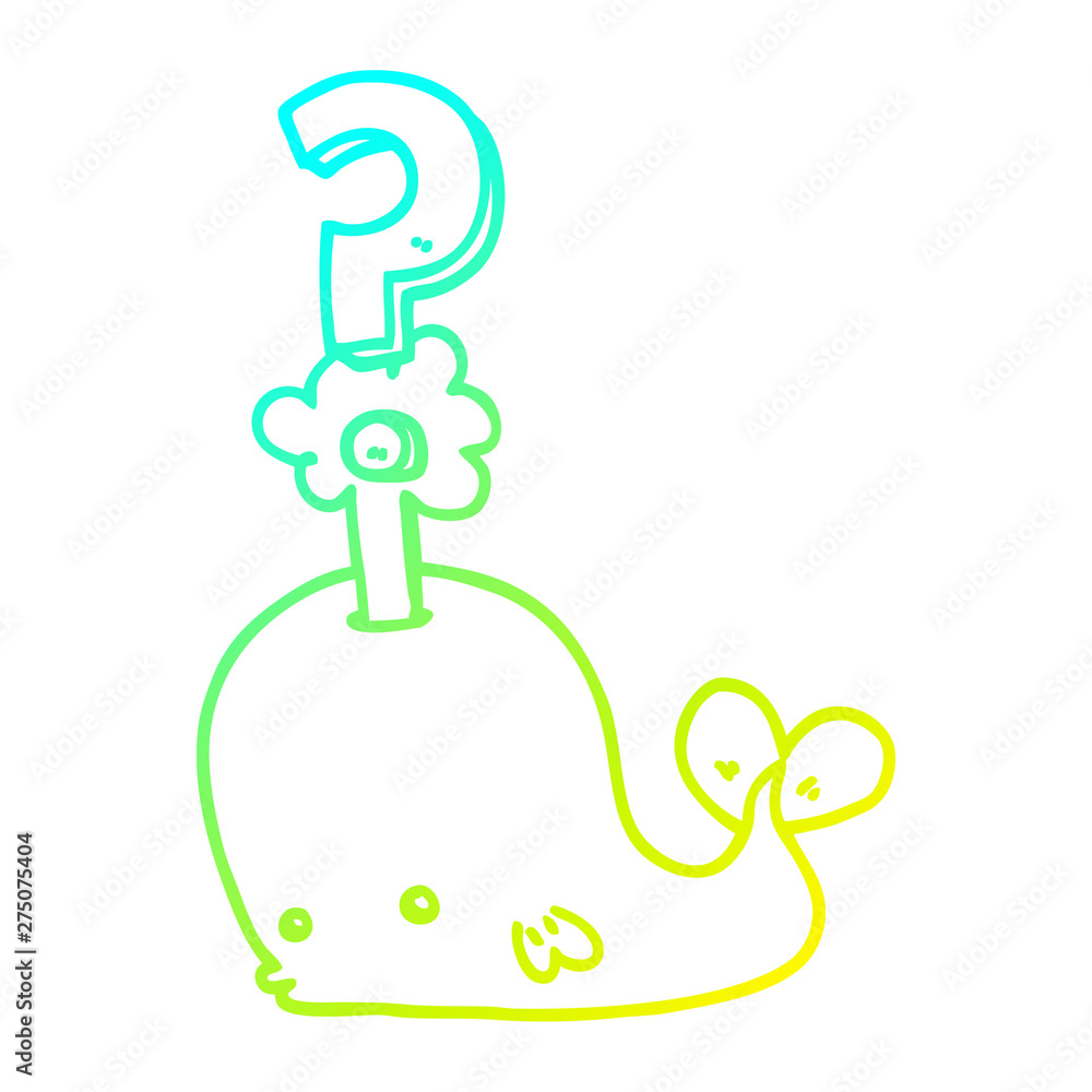 cold gradient line drawing cartoon curious whale cold gradient line drawing cartoon curious whale