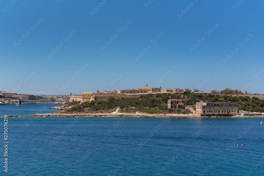 Fort Manoe in Bay of Malta.
