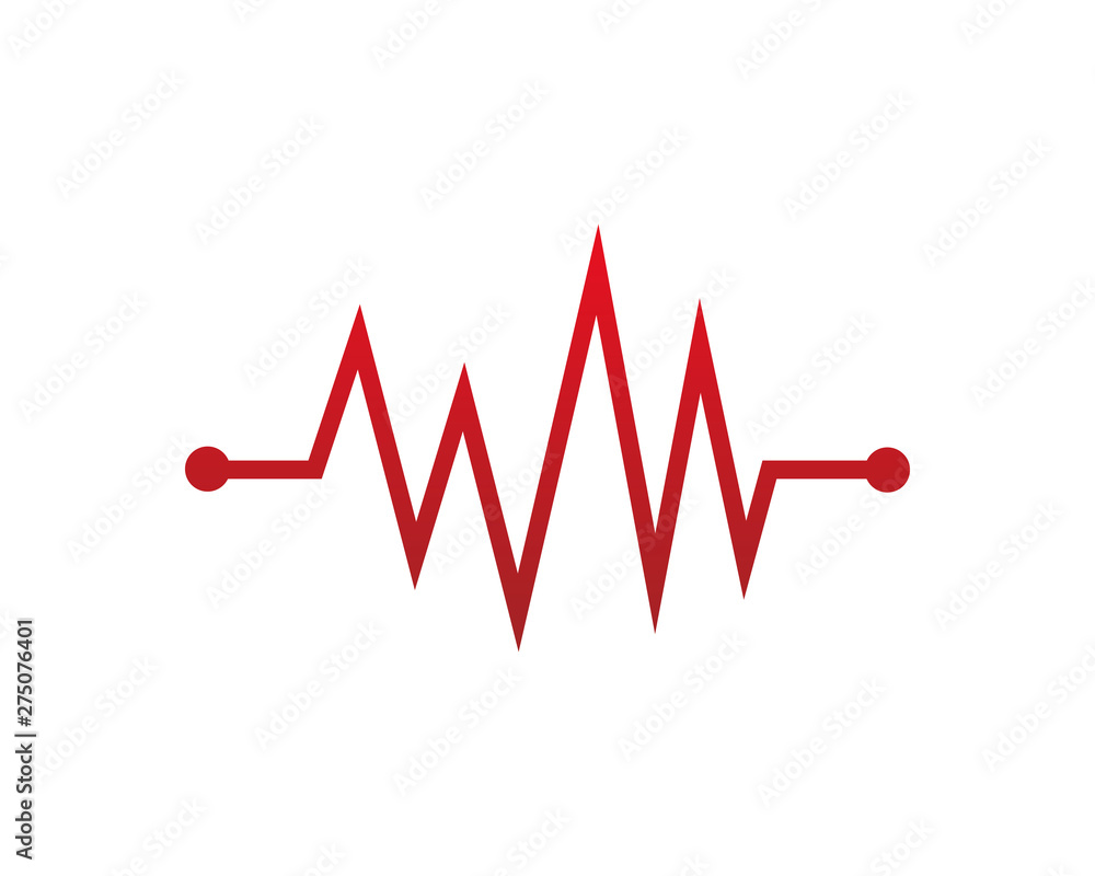 Pulse logo design template Pulse logo design template