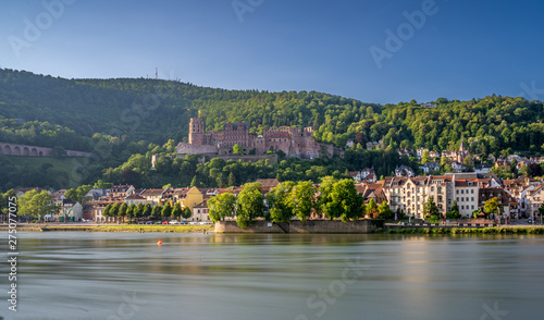 Heidelberg castle and neckar river, germany