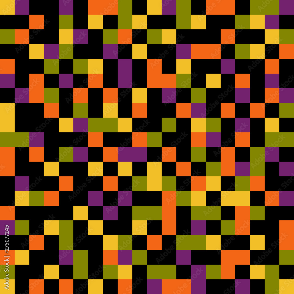seamless pattern design with colorful pixels seamless pattern design with colorful pixels