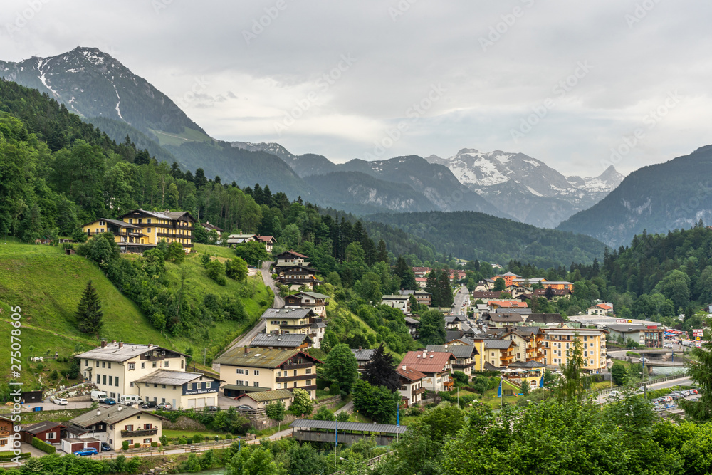 Berchtesgaden village in bavaria, germany