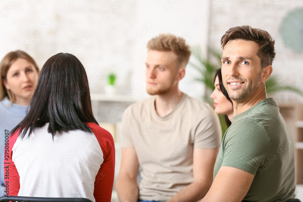 Fototapeta premium People at group therapy session