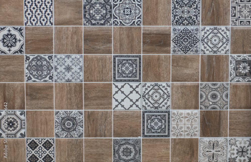 ceramic tile with abstract geometric mosaic pattern for the kitchen ceramic tile with abstract geometric mosaic pattern for the kitchen