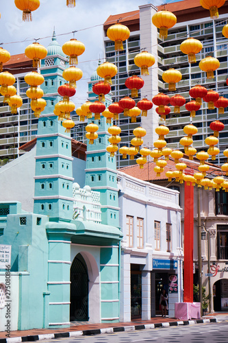 Photography Jamae (Chulia) Mosque is one of the earliest mosques in Singapore
