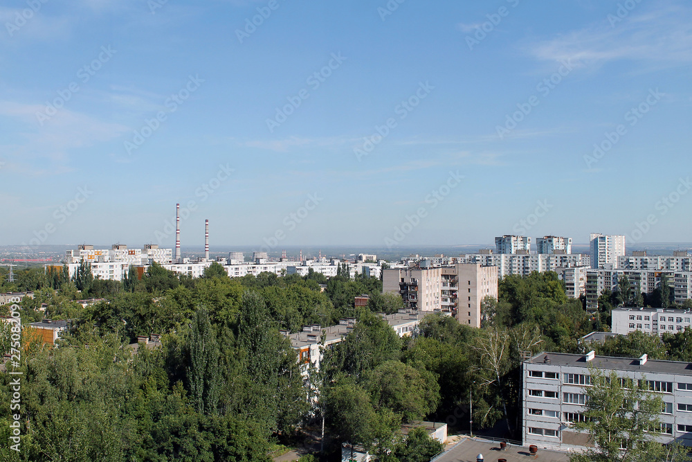 view of the city. panorama of the city