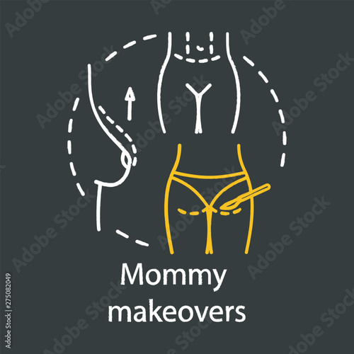 Mommy makeovers chalk icon